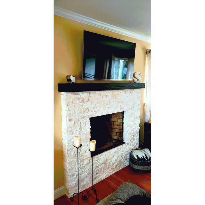 Millwood Pines Juna Floating Fireplace Shelf Mantel & Reviews Wayfair